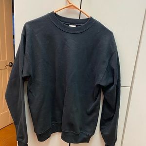 black crewneck